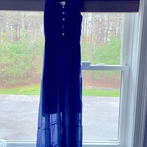 Size M blue garden party dress